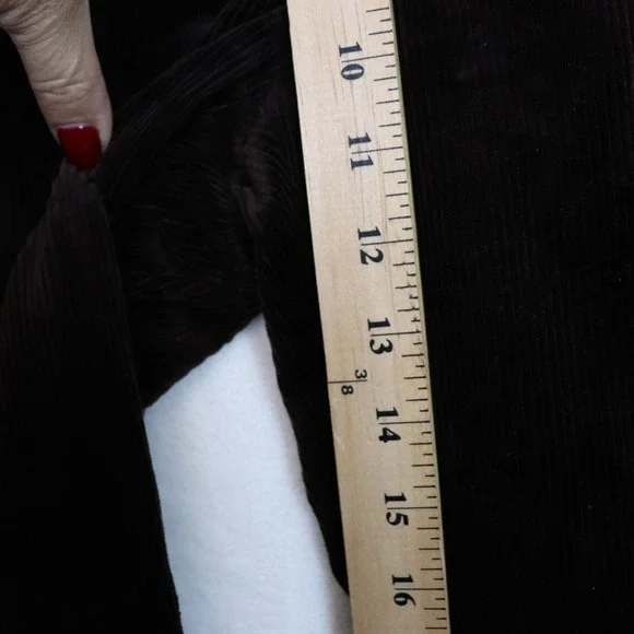 BANANA REPUBLIC Brown Corduroy Wide Leg Trousers 8 Petite - Picture 10 of 11